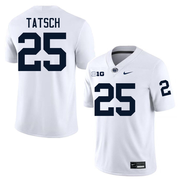 Alex Tatsch Penn State Jersey,PSU Nittany Lions #25 Alex Tatsch Football Uniforms-White